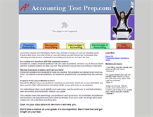 Tablet Screenshot of accountingtestprep.com